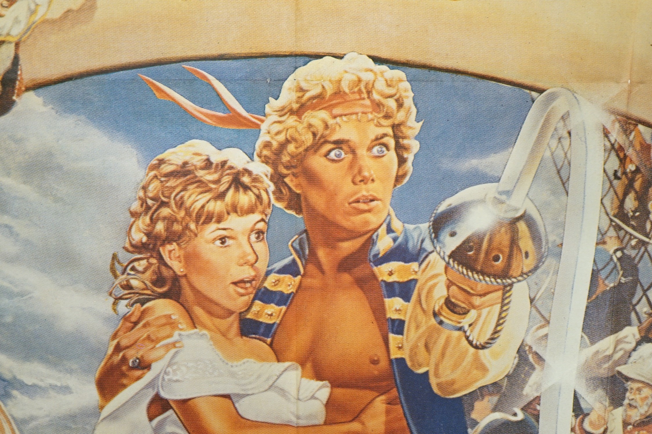 A large Pirate Movie film poster, 1982